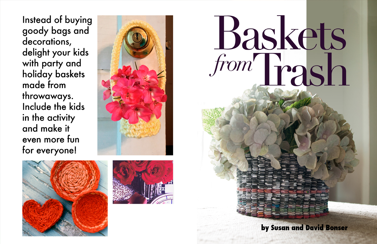 Baskets from Trash